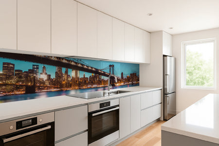Küchenrückwand Skyline & Brücke