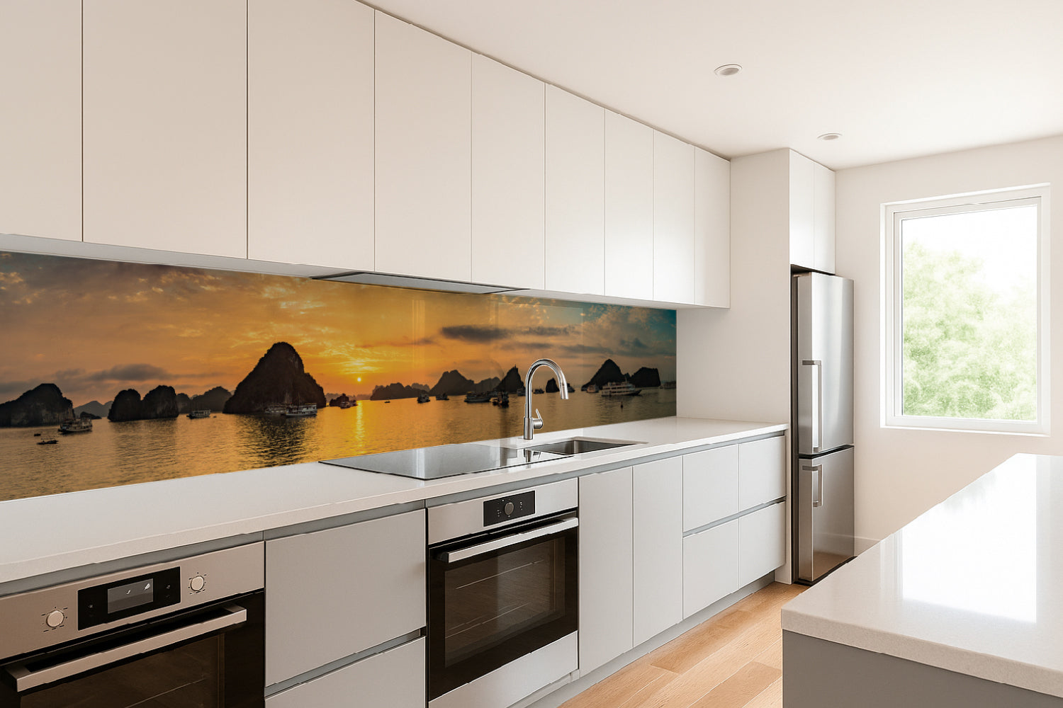 Küchenrückwand Sonnenuntergang