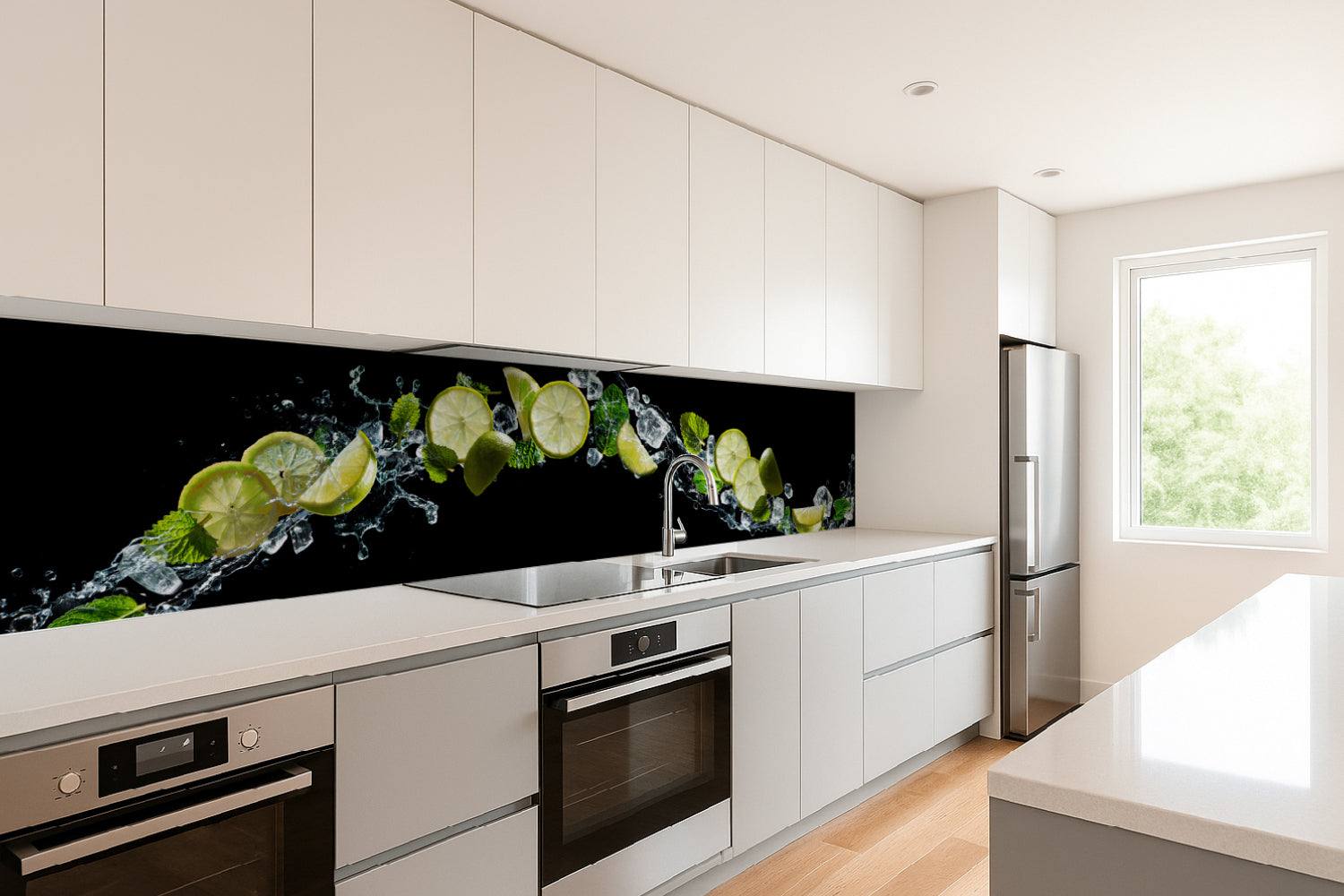 Küchenrückwand Limetten & Minze