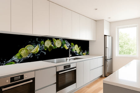 Küchenrückwand Limetten & Minze