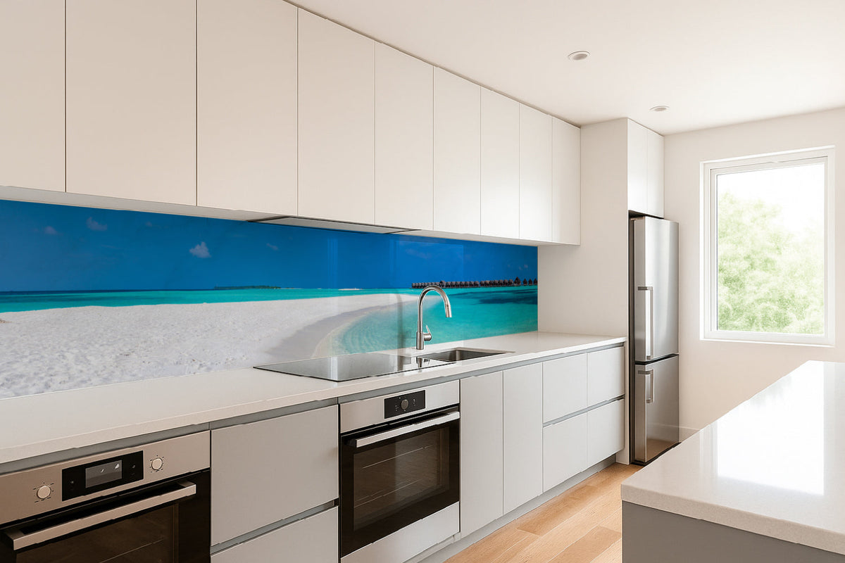 Küchenrückwand Traumstrand & türkisblaues Meer