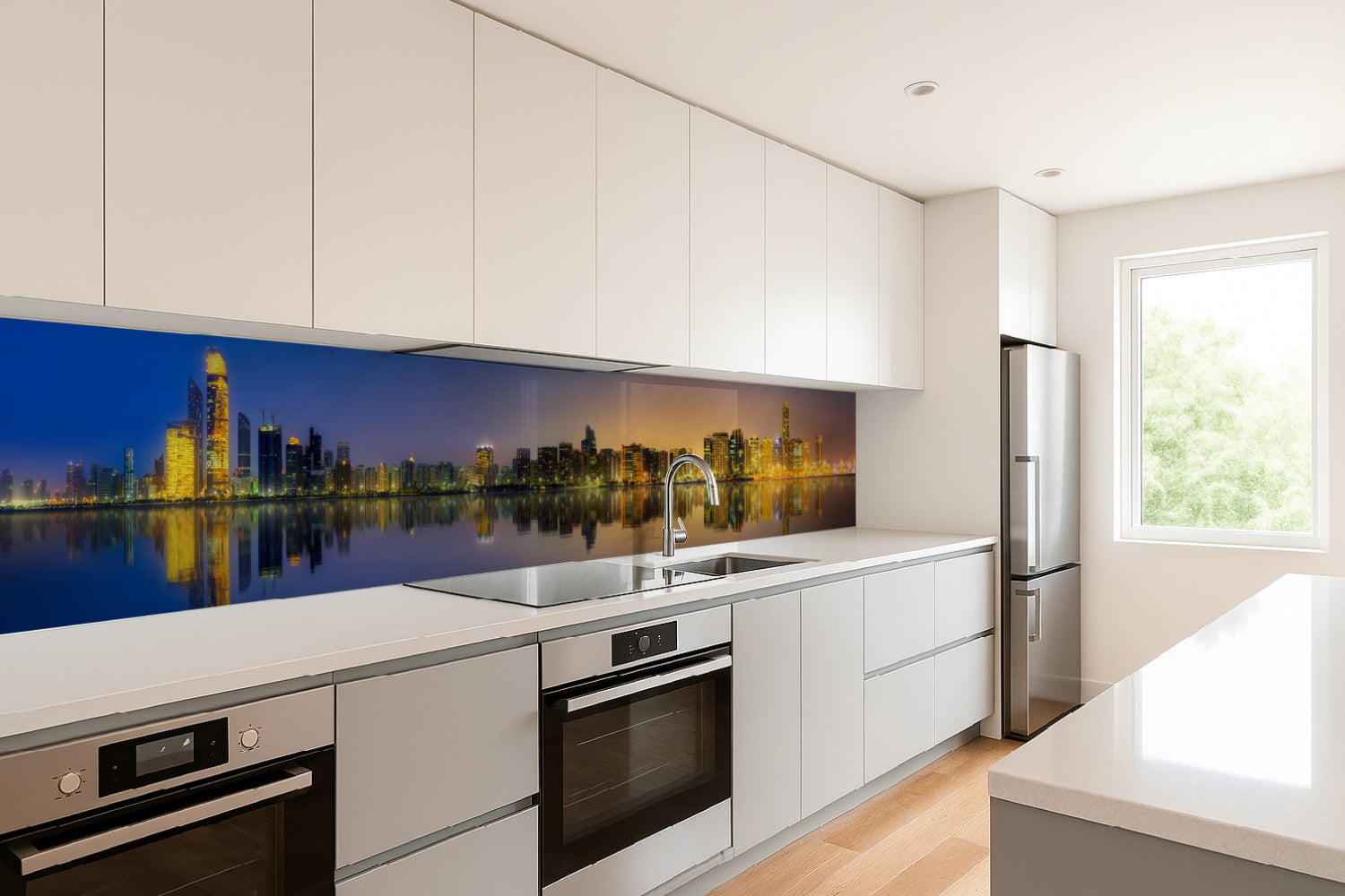 Küchenrückwand Modernes Stadtpanorama