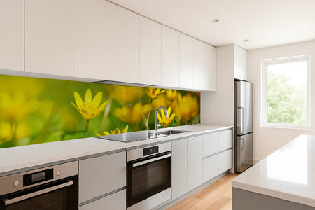 Küchenrückwand Frühlingsblumen