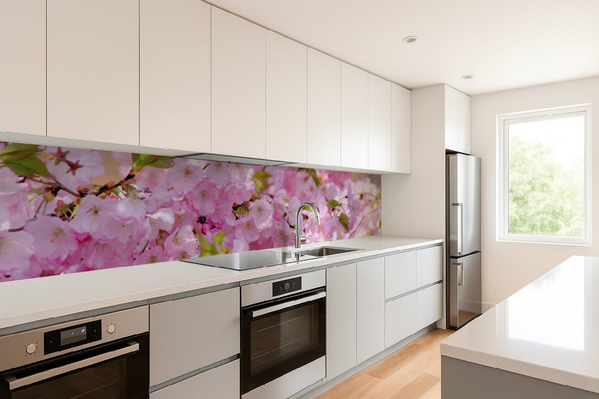 Küchenrückwand Kirschblüte Design