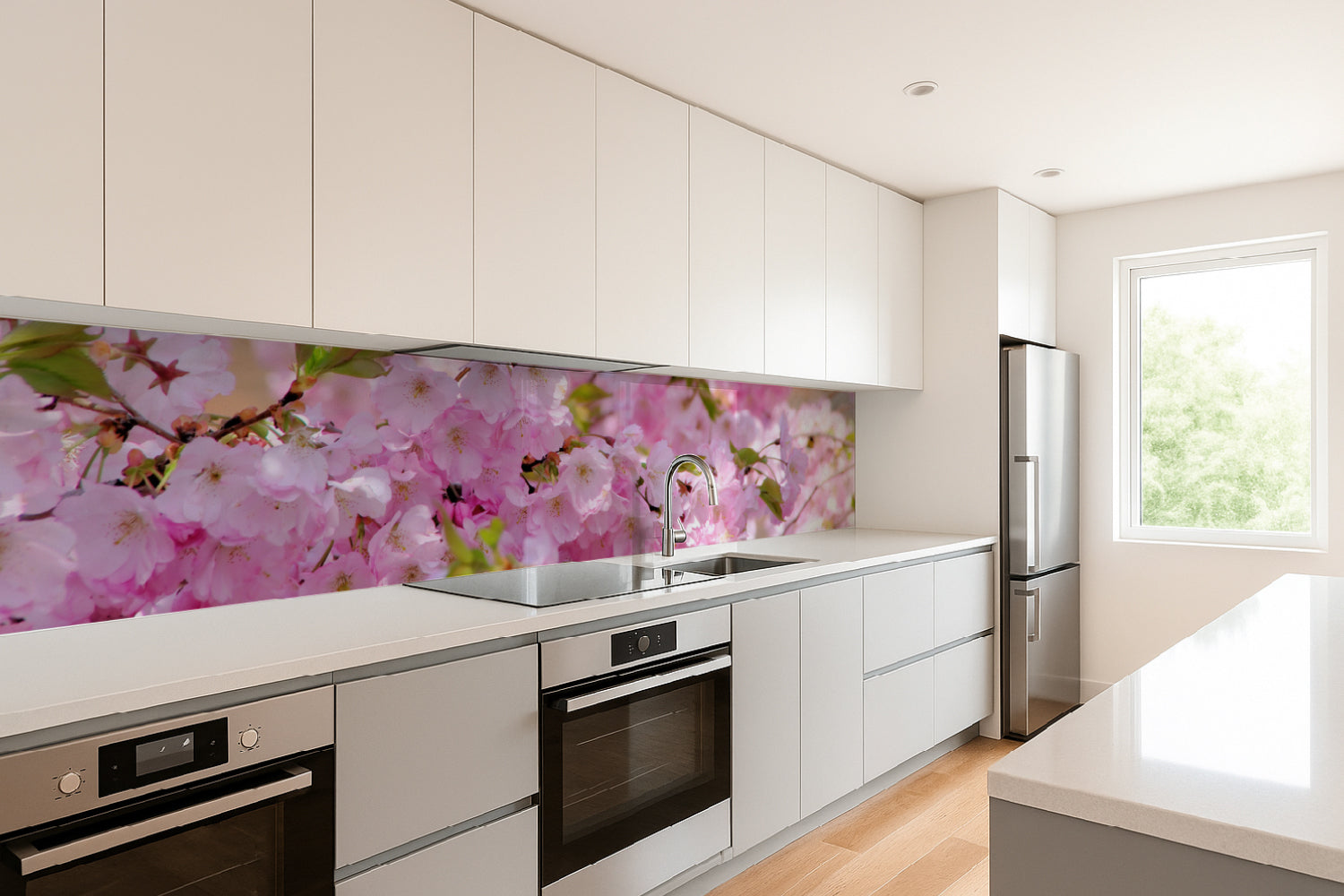 Küchenrückwand Kirschblüte Design