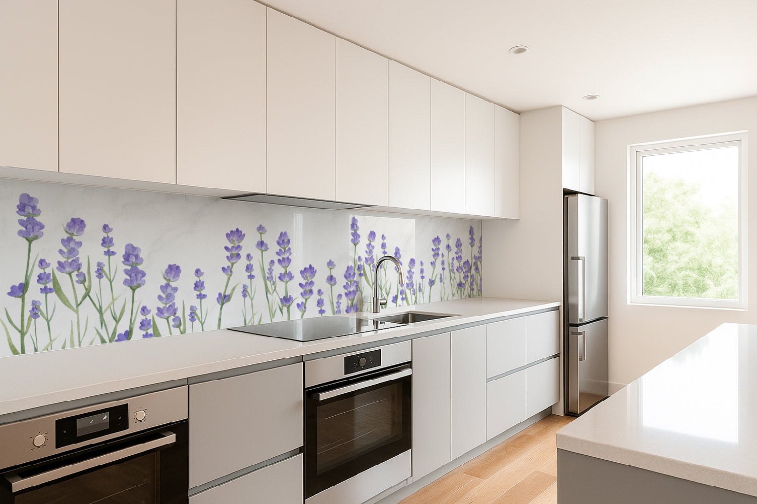 Küchenrückwand Lavendel Blüten