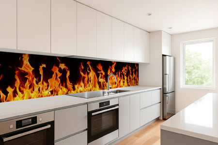 Küchenrückwand Feuer Flammen