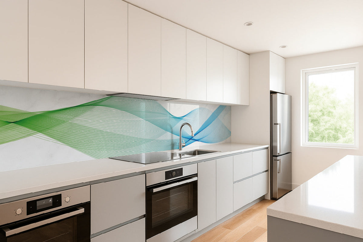 Küchenrückwand Abstrakte Wellen