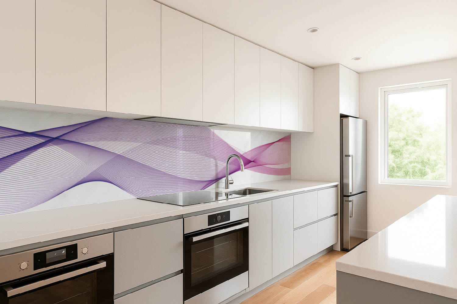 Küchenrückwand Abstrakte Linien