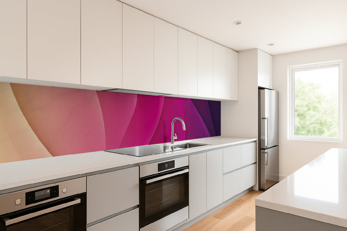 Küchenrückwand Abstrakt Pink Violett
