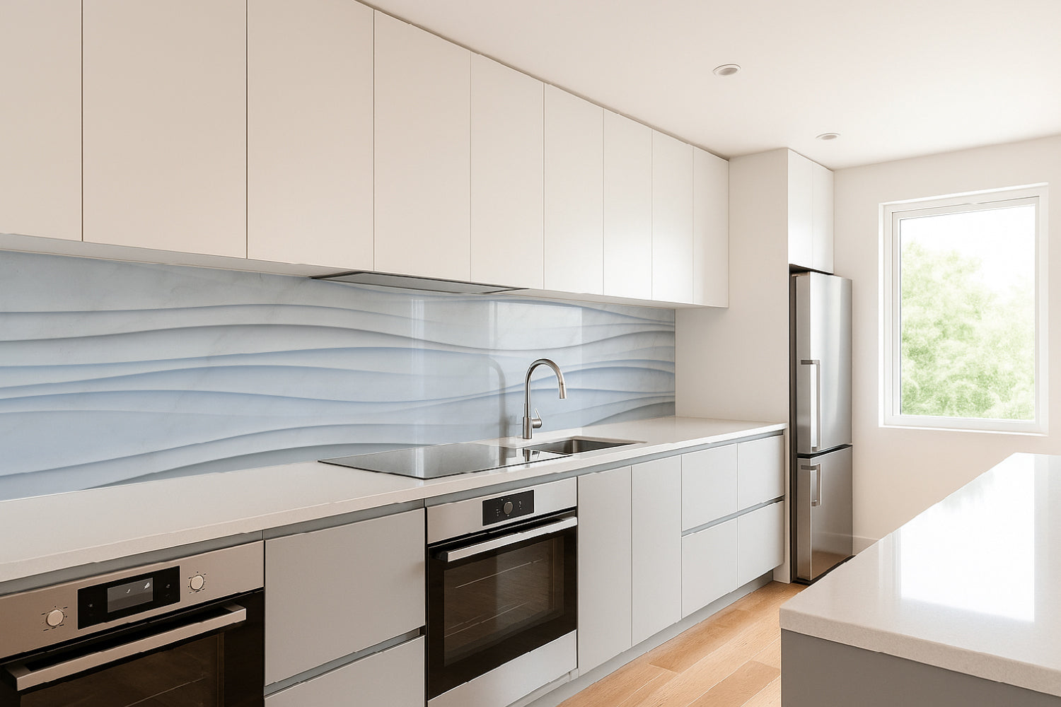 Küchenrückwand Abstrakt Wellen