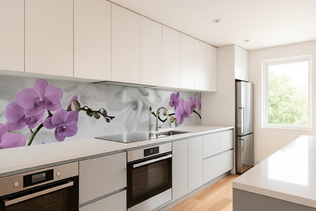 Küchenrückwand Orchidee Lila Design