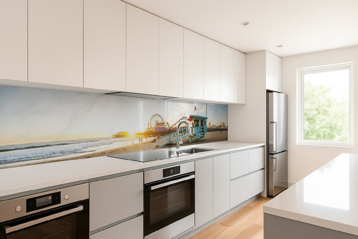 Küchenrückwand Strand Sonnenuntergang Kalifornien