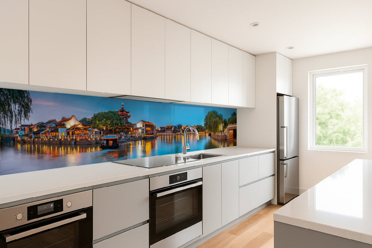 Küchenrückwand China Nachtansicht