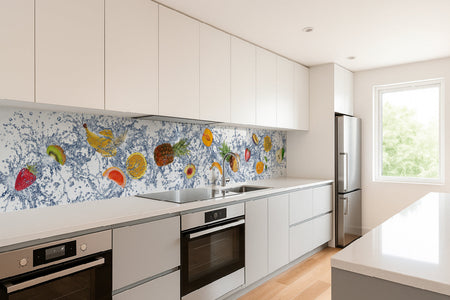 Küchenrückwand Obst Splash mit Wasser