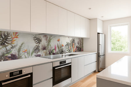 Küchenrückwand Tropische Blätter