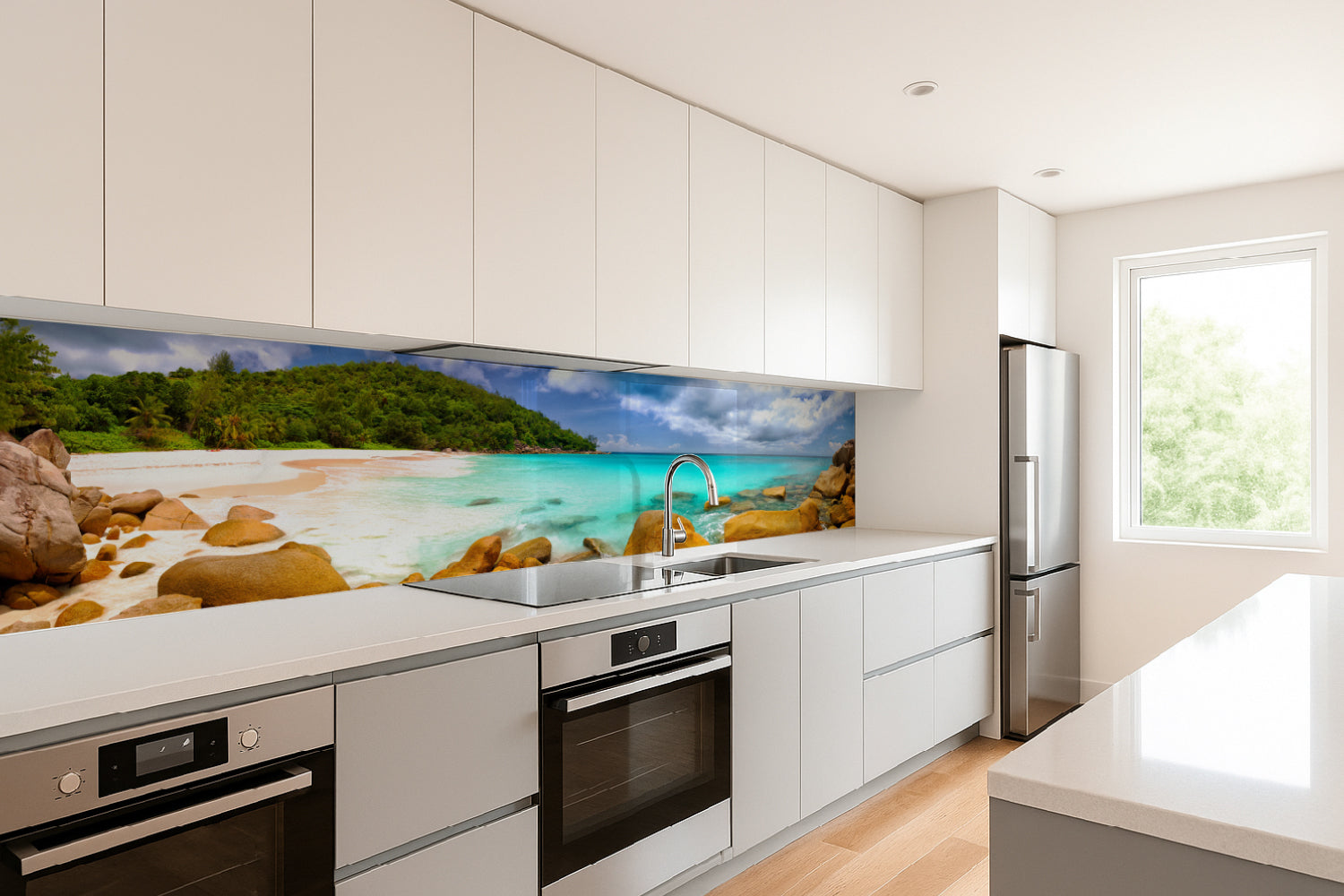 Küchenrückwand Traumstrand Tropisch