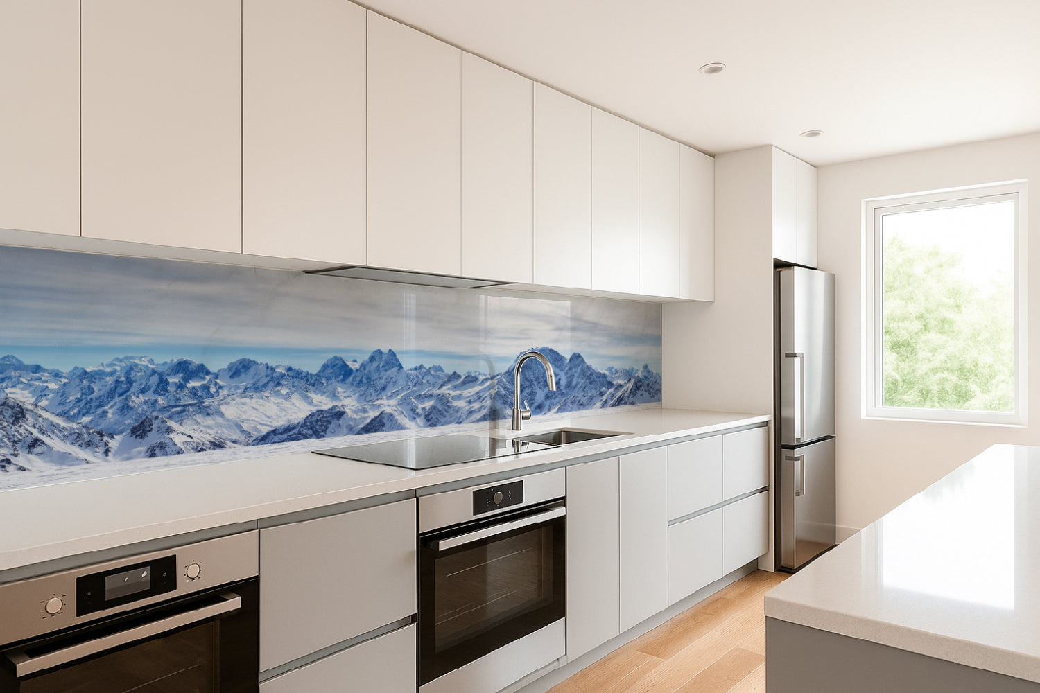 Küchenrückwand Panorama Winterberge