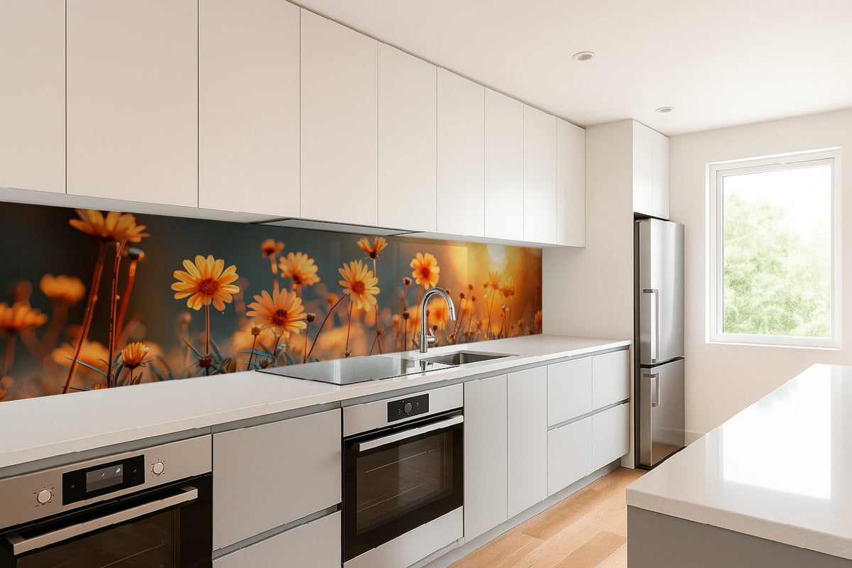 Küchenrückwand Sommerblumen