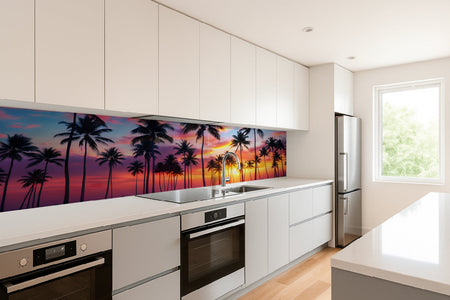 Küchenrückwand Tropischer Sonnenuntergang