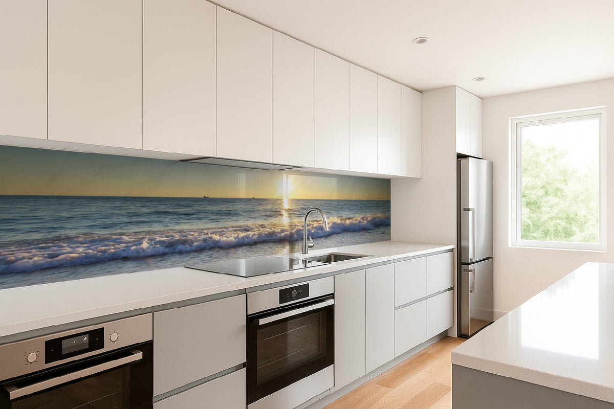 Küchenrückwand Strand und Meerblick