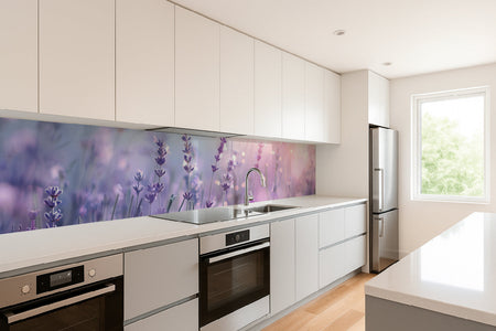 Küchenrückwand Blumenmotiv Lavendel