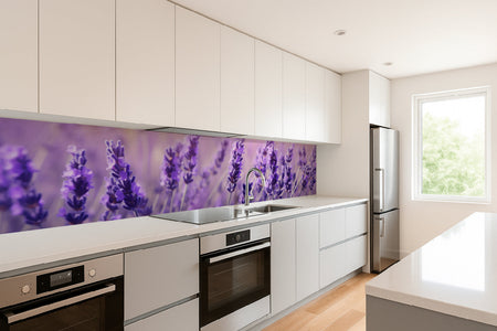 Küchenrückwand Lavendelfeld