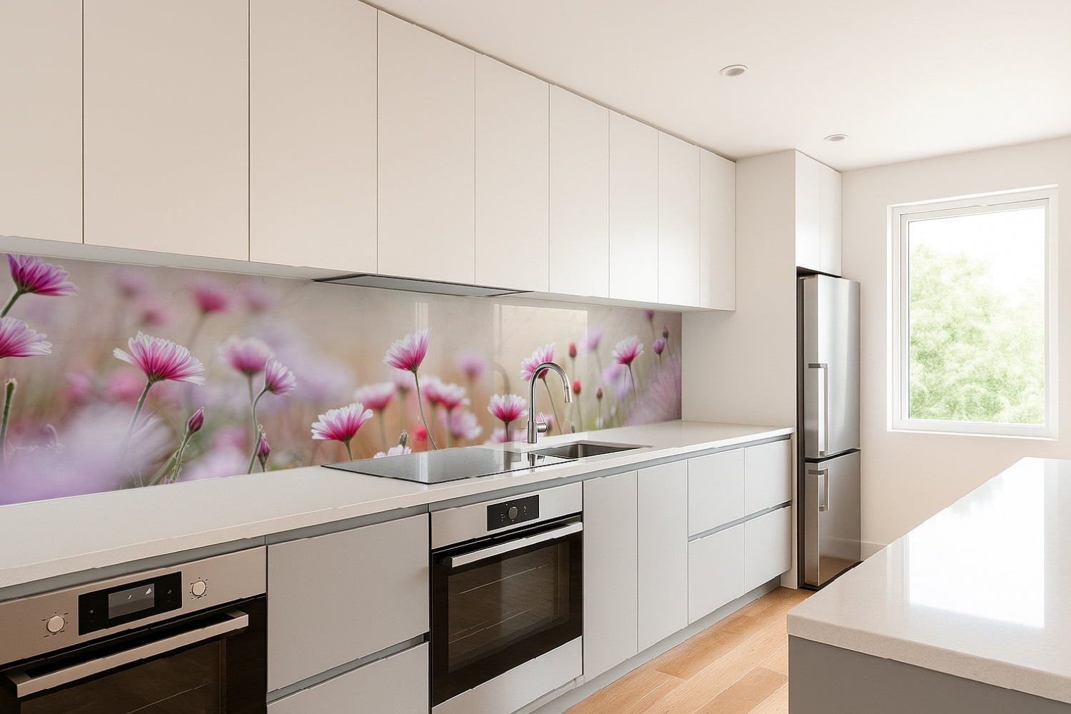 Küchenrückwand Frühlingsblumen