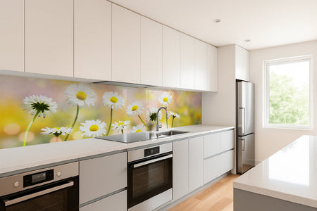 Küchenrückwand Gänseblümchen
