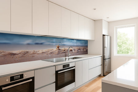 Küchenrückwand Seesterne am Strand