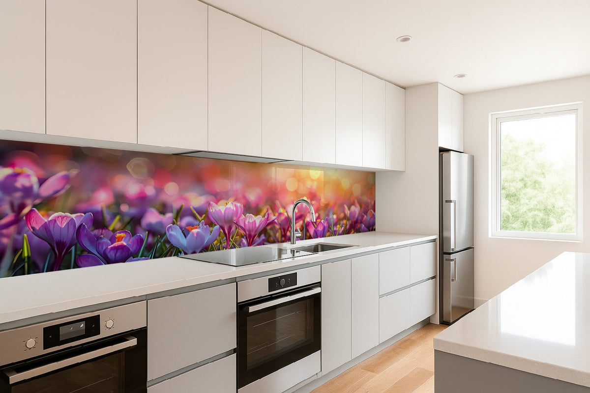 Küchenrückwand Frühlingsblumen