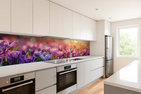 Küchenrückwand Frühlingsblumen