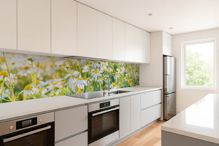 Küchenrückwand Kamillenwiese
