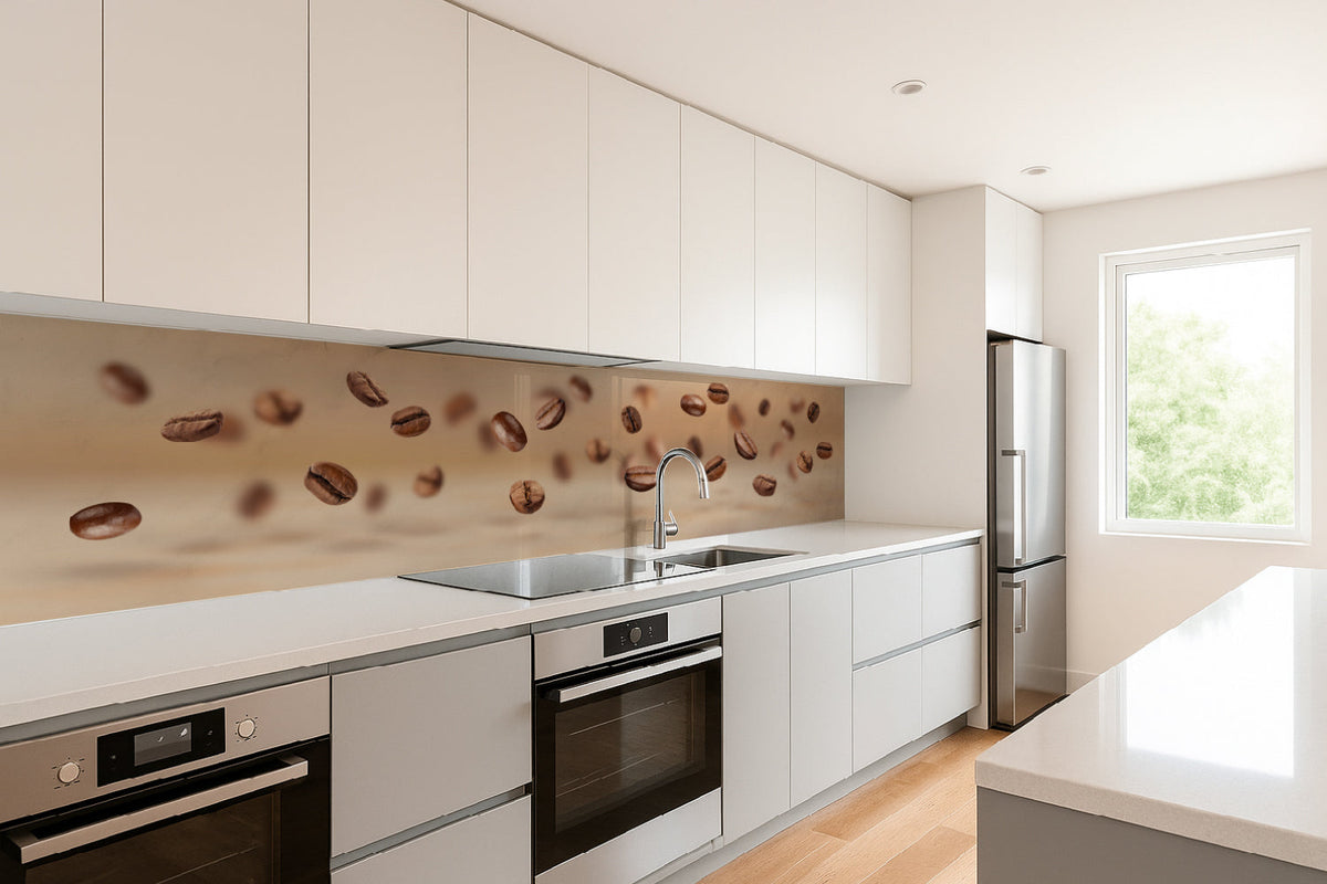 Küchenrückwand Kaffeebohnen Design