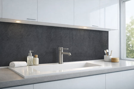 Waschbeckenrückwand Betonoptik
