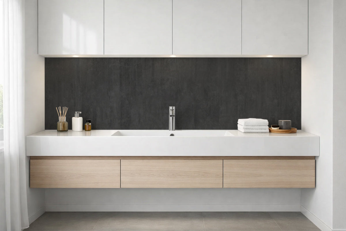 Waschbeckenrückwand Betonoptik