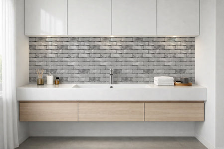 Waschbeckenrückwand Steinoptik