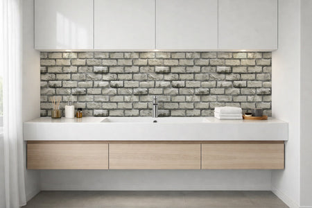 Waschbeckenrückwand Steinoptik