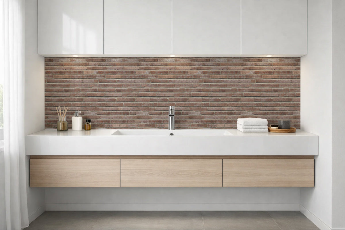 Waschbeckenrückwand Steinoptik