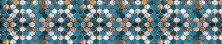 Waschbeckenrückwand Fliesenoptik