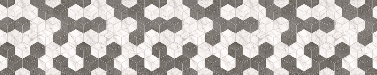 Waschbeckenrückwand Fliesenoptik