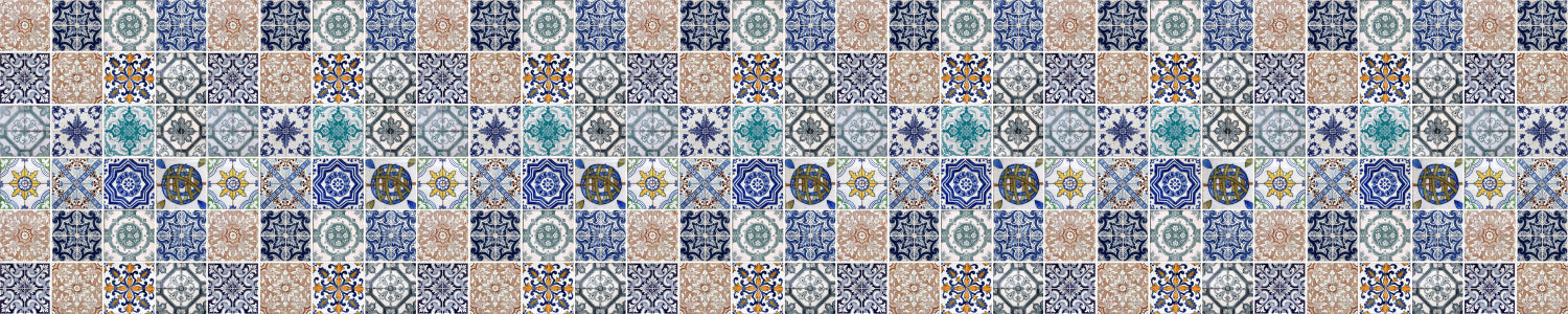 Badrückwand Patchwork