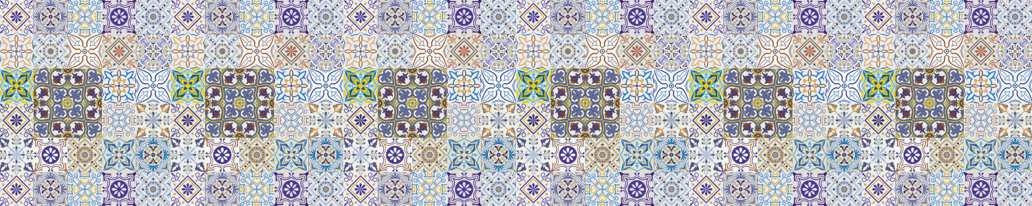 Badrückwand Patchwork
