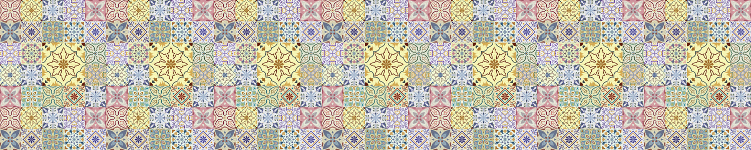 Waschbeckenrückwand Patchwork
