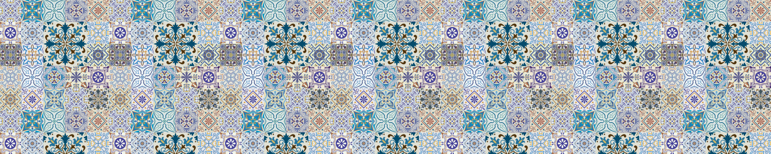 Badrückwand Patchwork