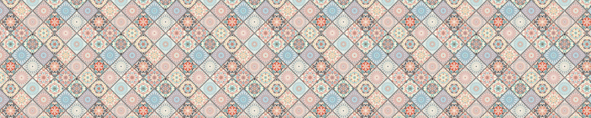 Badrückwand Patchwork