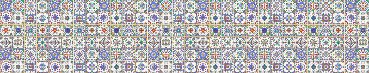 Waschbeckenrückwand Patchwork