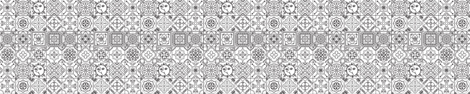 Badrückwand Patchwork
