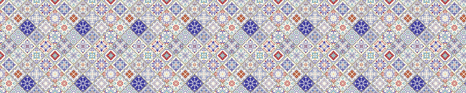 Badrückwand Patchwork