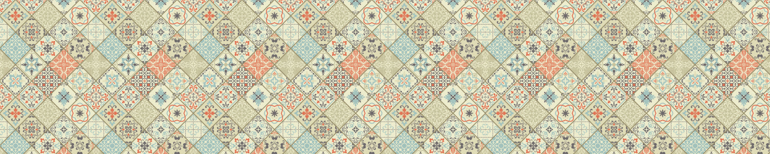 Waschbeckenrückwand Patchwork